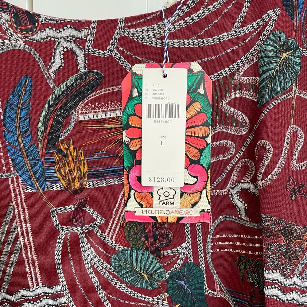 NWT Anthropologie Farm Rio Benita Cami Blouse - Picture 3 of 4